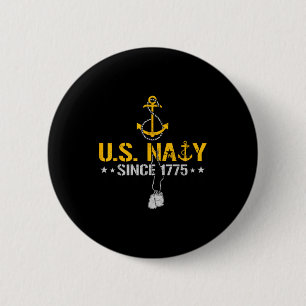 Stolzer Marineveteran seit 1775 Anker Seemann Vet Button