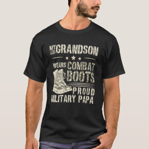 Stolzer Militär-Papa eines Soldaten Papa Opa T-Shirt