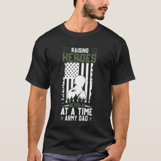 Stolzer Militär-Vater Amerikanische USA-Flagge Sol T-Shirt