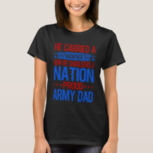 Stolzer Militär-Vater Amerikanische USA-Flagge Sol T-Shirt