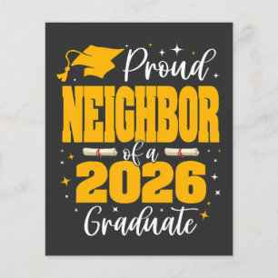 Stolzer Nachbar eines Absolventen der Klasse 2026 Flyer