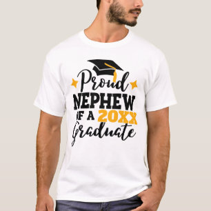Stolzer Neffe 2022 Absolvent schwarzen Goldtassel T-Shirt