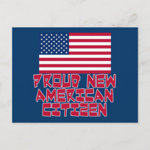Stolzer neuer amerikanischer Staatsbürger Postkarte