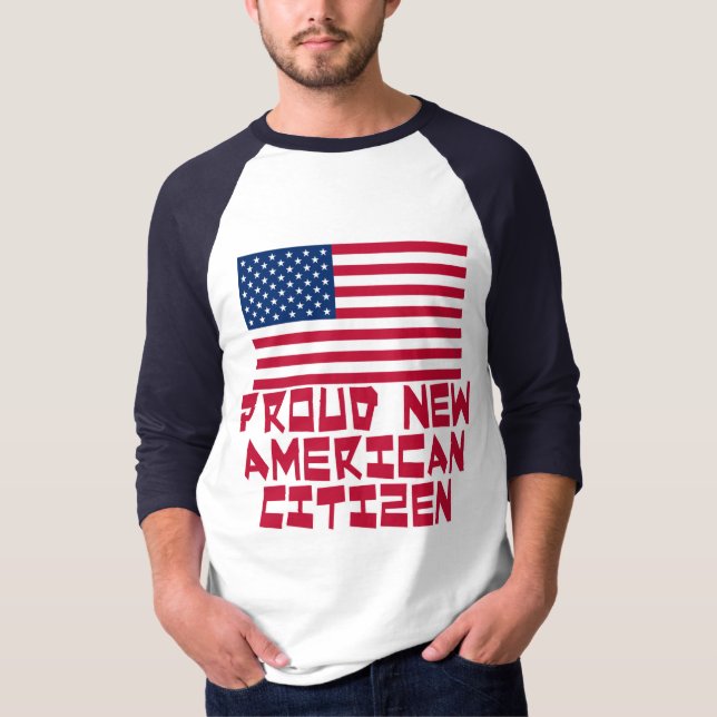 Stolzer neuer amerikanischer Staatsbürger T-Shirt (Vorderseite)