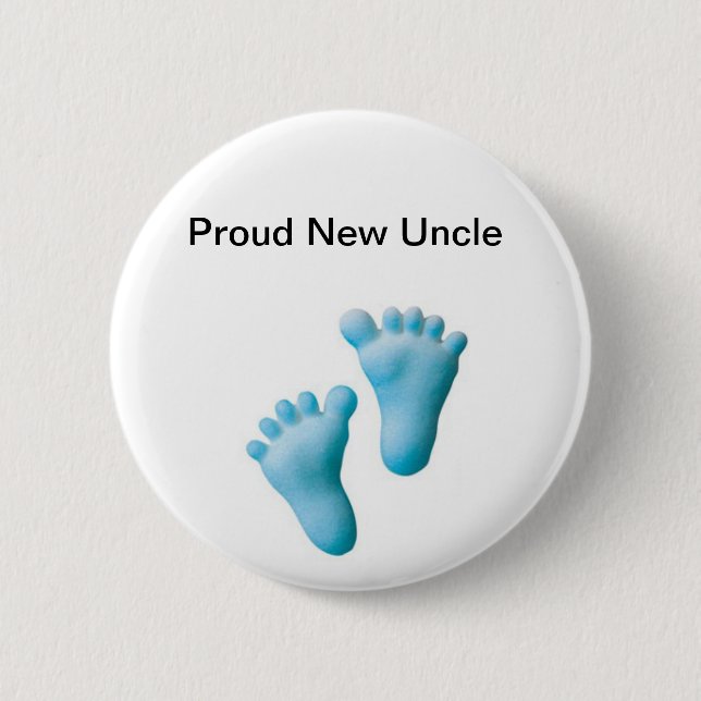 Stolzer neuer Onkel Button (Vorderseite)