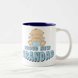 Stolzer neuer Opa-Junge Zweifarbige Tasse