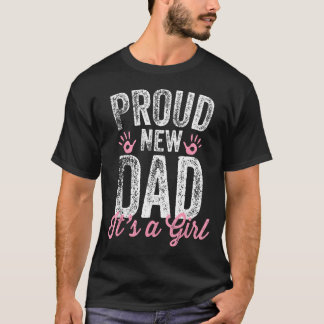 Stolzer neuer Papa Es ist ein Mädchen Bald wird Pa T-Shirt