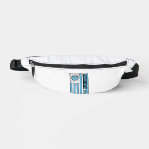 Stolzer neuer Vater Babyfüße Flagge Vektor Design_ Bauchtasche
