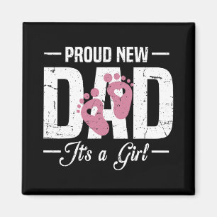 Stolzer neuer Vater Daddy Es ist ein erster Vater Magnet