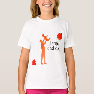 Stolzer neuer Vater   Vater & Kind Silhouette T-Sh T-Shirt
