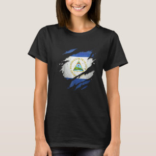 Stolzer Nicaraguaner Zerrissene Nicaraguanische F T-Shirt