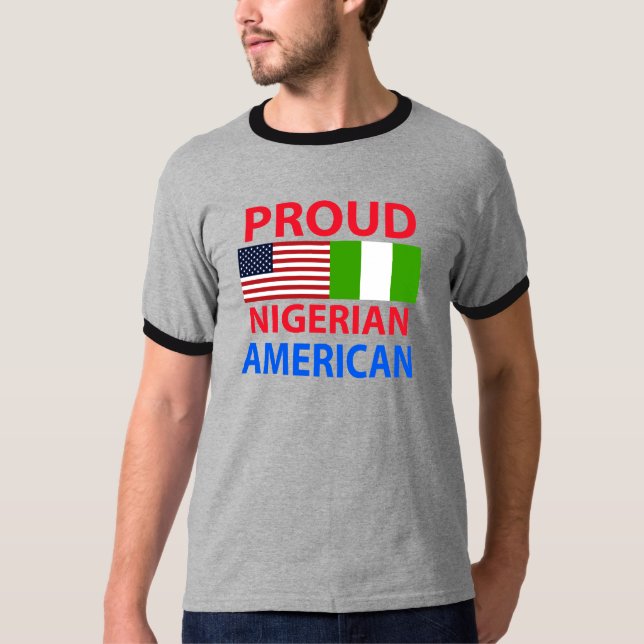 Stolzer nigerischer Amerikaner T-Shirt (Vorderseite)