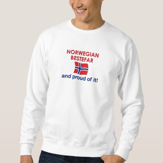 Stolzer Norweger Bestefar (Großvater) Sweatshirt (Vorderseite)