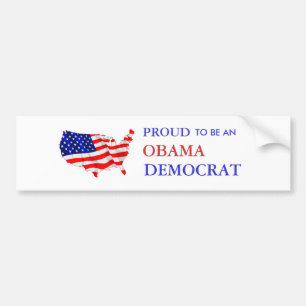 Stolzer Obama Demokrat Autoaufkleber
