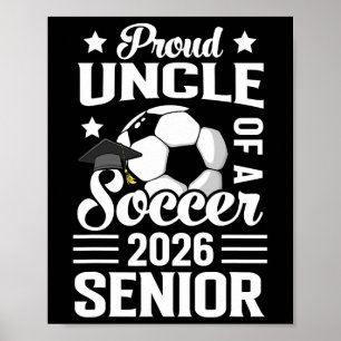 Stolzer Onkel eines Fußball-Absolventen 2026 Absch Poster