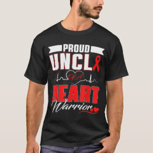 Stolzer Onkel eines Herzens Kriegers Herzkrankheit T-Shirt