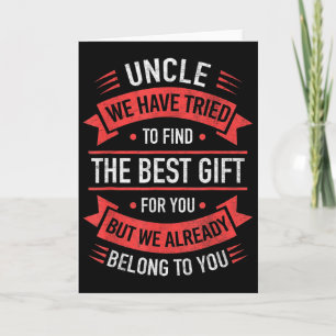 Stolzer Onkel Lustiger Onkel Geschenke Vatertag Vo Karte