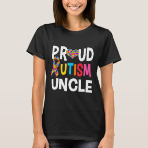 Stolzer Onkel mit Autismus Autismus-Bewusstsein Au T-Shirt
