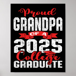 Stolzer Opa des College-Absolventen 2025 T-Shirt G Poster