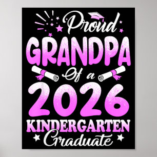 Stolzer Opa eines Absolventen der Klasse 2026 Blum Poster