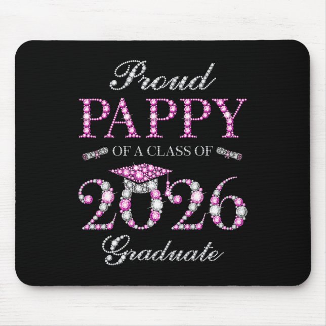 Stolzer Opa eines Absolventen der Klasse 2026 Mousepad (Vorne)