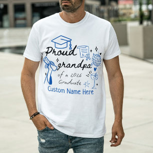 Stolzer Opa eines Absolventen von 2026 T-Shirt