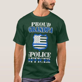 Stolzer Opa eines Polizeibeamten Law T-Shirt