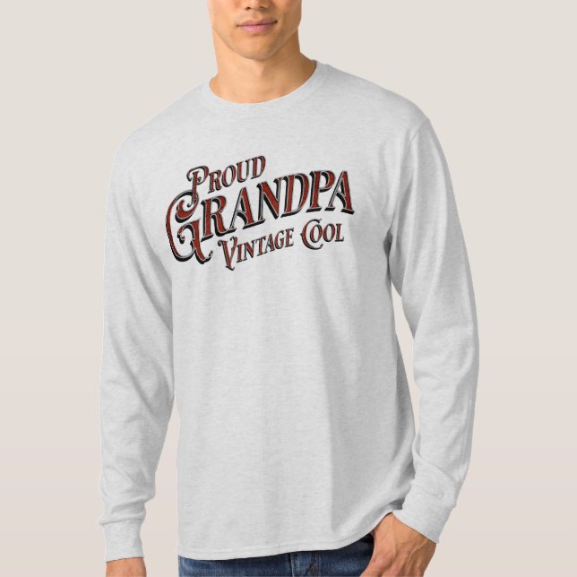 Stolzer Opa Vintage Cool T-Shirt (Vorderseite)