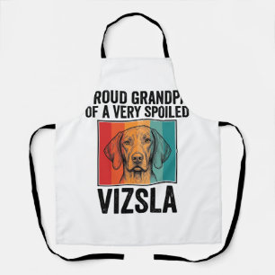 Stolzer Opa Vizsla Vintage Hunde Liebhaber Design_ Schürze