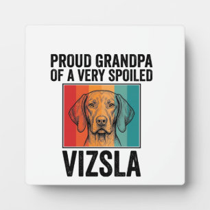 Stolzer Opa Vizsla Vintage Hundeliebhaber Design_1 Fotoplatte