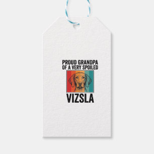 Stolzer Opa Vizsla Vintage Hundeliebhaber Design_1 Geschenkanhänger