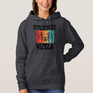 Stolzer Opa Vizsla Vintage Hundeliebhaber Design_1 Hoodie