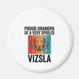 Stolzer Opa Vizsla Vintage Hundeliebhaber Design_1 Magnet