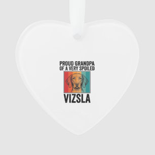Stolzer Opa Vizsla Vintage Hundeliebhaber Design_1 Ornament