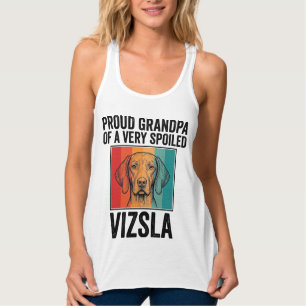Stolzer Opa Vizsla Vintage Hundeliebhaber Design_1 Tank Top