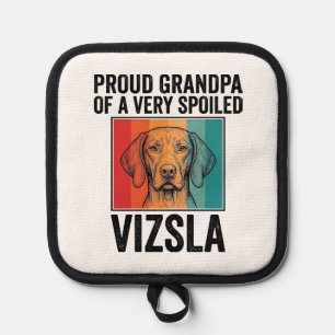 Stolzer Opa Vizsla Vintage Hundeliebhaber Design_1 Topflappen