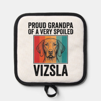 Stolzer Opa Vizsla Vintage Hundeliebhaber Design_1 Topflappen