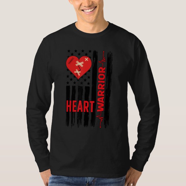 Stolzer Open-Herz-Chirurgie-Krieger Open-Heart-Chi T-Shirt (Vorderseite)
