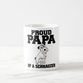 Stolzer Papa einer Schnauzer-Tasse Tasse