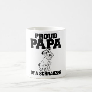 Stolzer Papa einer Schnauzer-Tasse Tasse