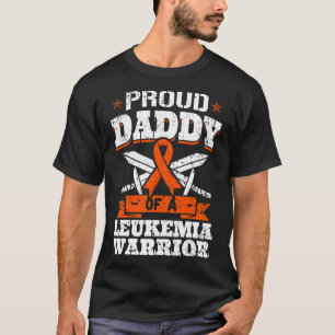 Stolzer Papa eines Leukämie Krieger Vater Bewussts T-Shirt