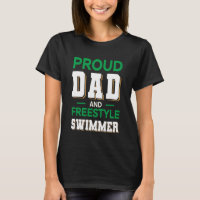 Stolzer Papa Freestyle-Schwimmer-Design Dunkelgrün