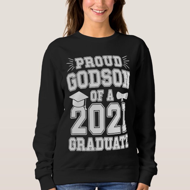 Stolzer Patenonkel eines Absolventen der Graduiert Sweatshirt (Vorderseite)