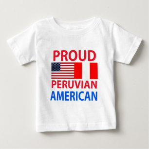 Stolzer peruanischer Amerikaner Baby T-shirt