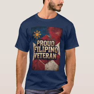 Stolzer philippinischer Veteranen Pinoy Pride T-Sh T-Shirt