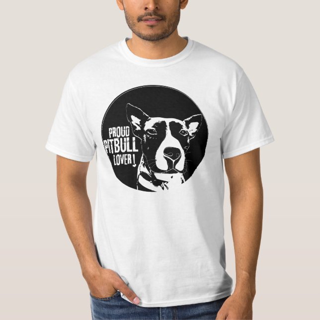 STOLZER PITBULL LIEBHABER T-Shirt (Vorderseite)