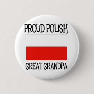 Stolzer polnischer großer Großvater Button
