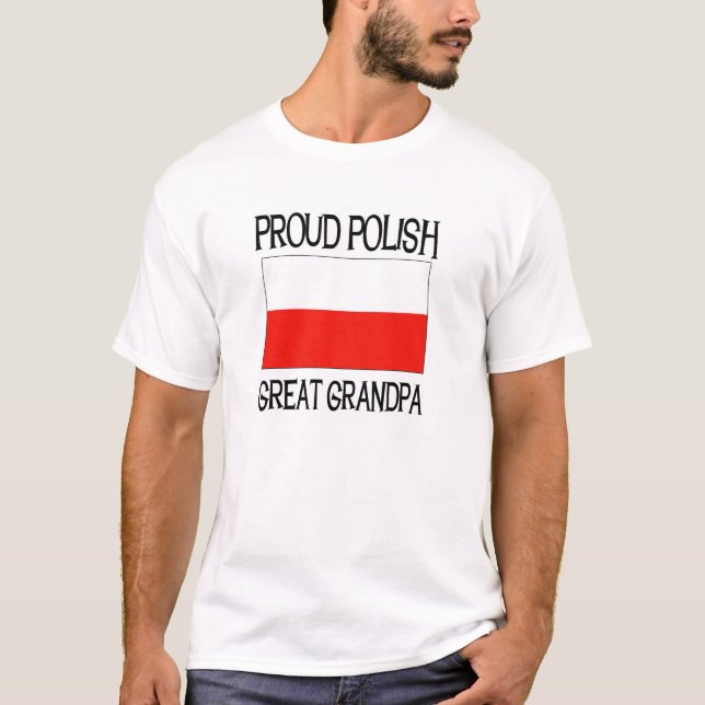 Stolzer polnischer großer Großvater T-Shirt (Vorderseite)
