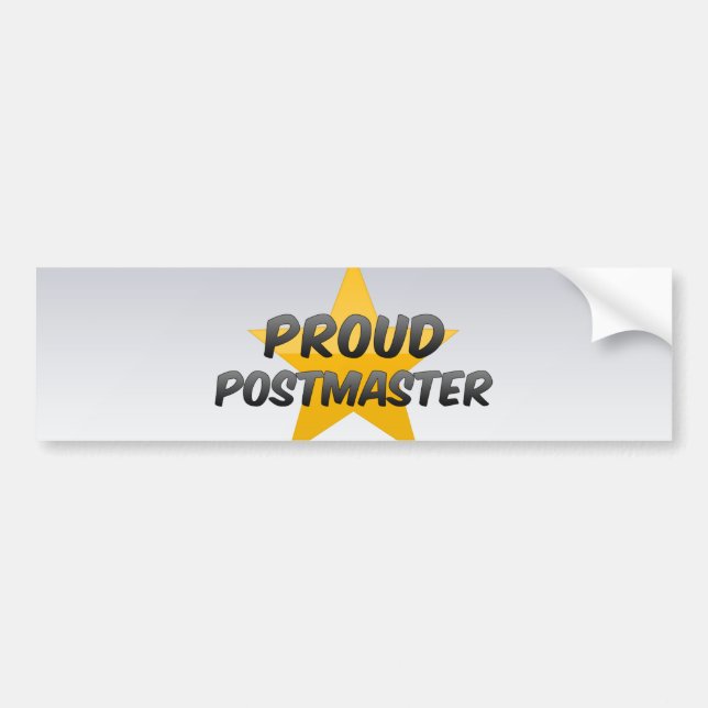Stolzer Postmeister Autoaufkleber (Vorne)