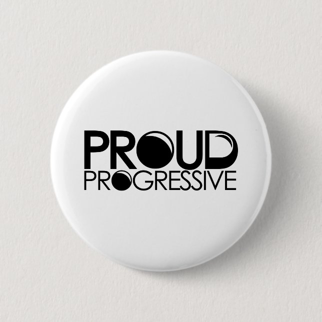 Stolzer Progressist Button (Vorderseite)